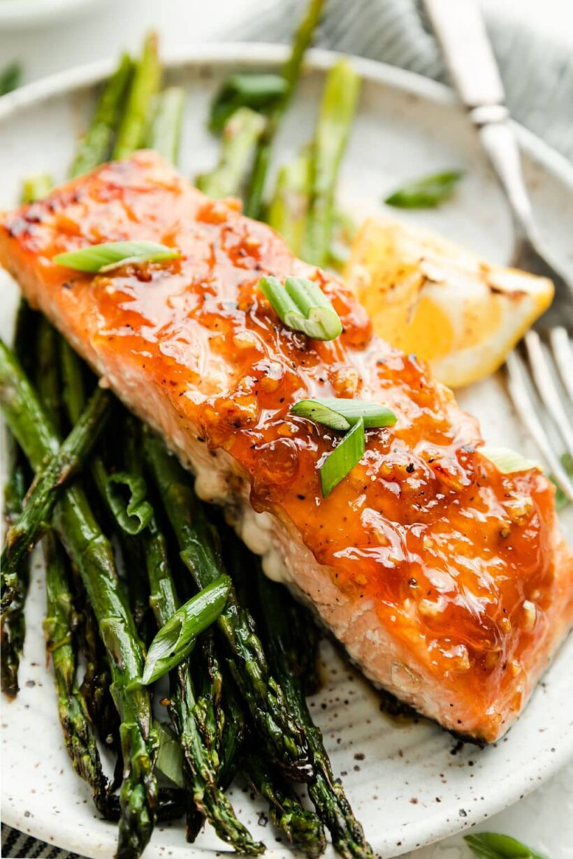 sheet-pan-honey-glazed-salmon-with-asparagus-(30-minute-meal)